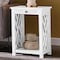 Alaterre Furniture Coventry Wood End Table with Tray Shelf and Bottom Shelf ANCT02WH - alternate 8